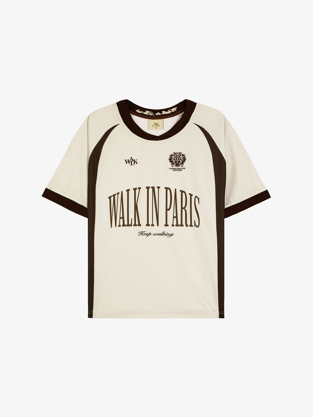 The beige football jersey