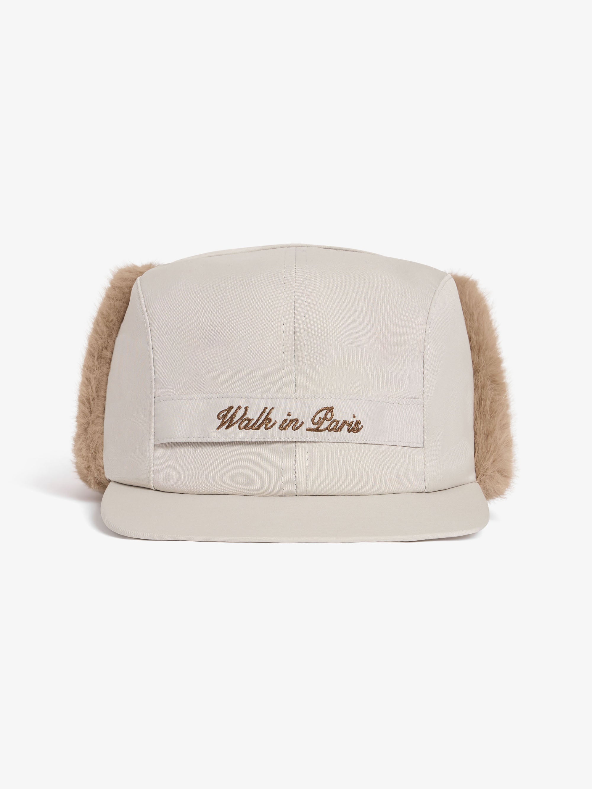 The beige Trapper cap 1