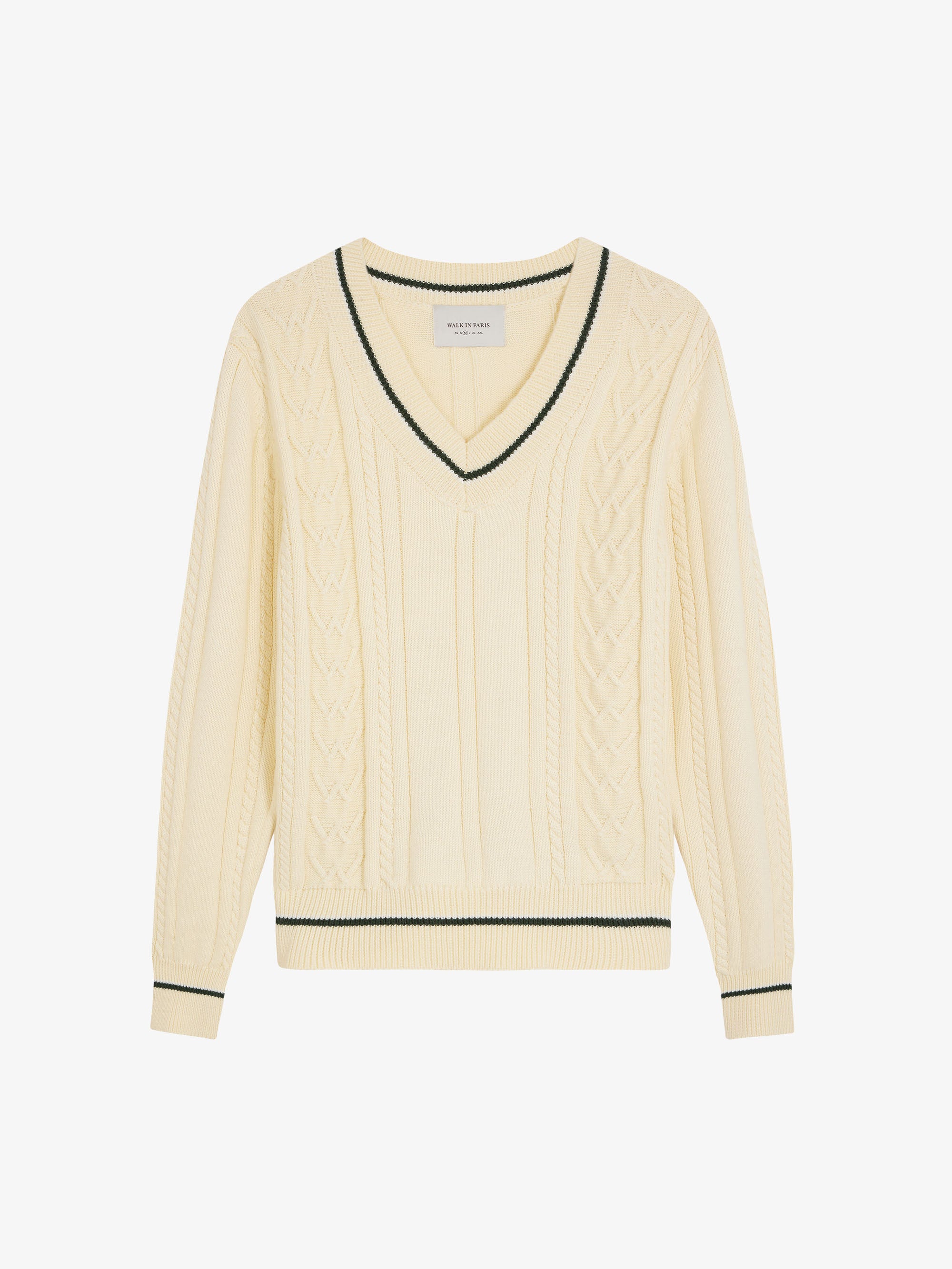 The beige knitted sweater 1