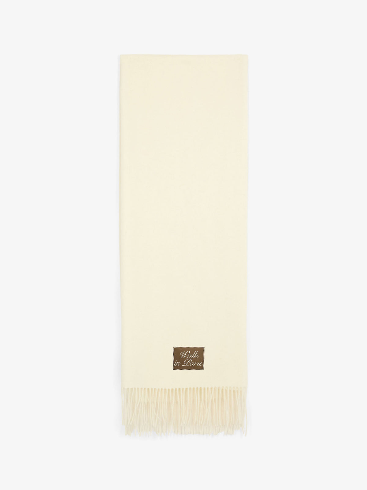 L'écharpe en laine beige