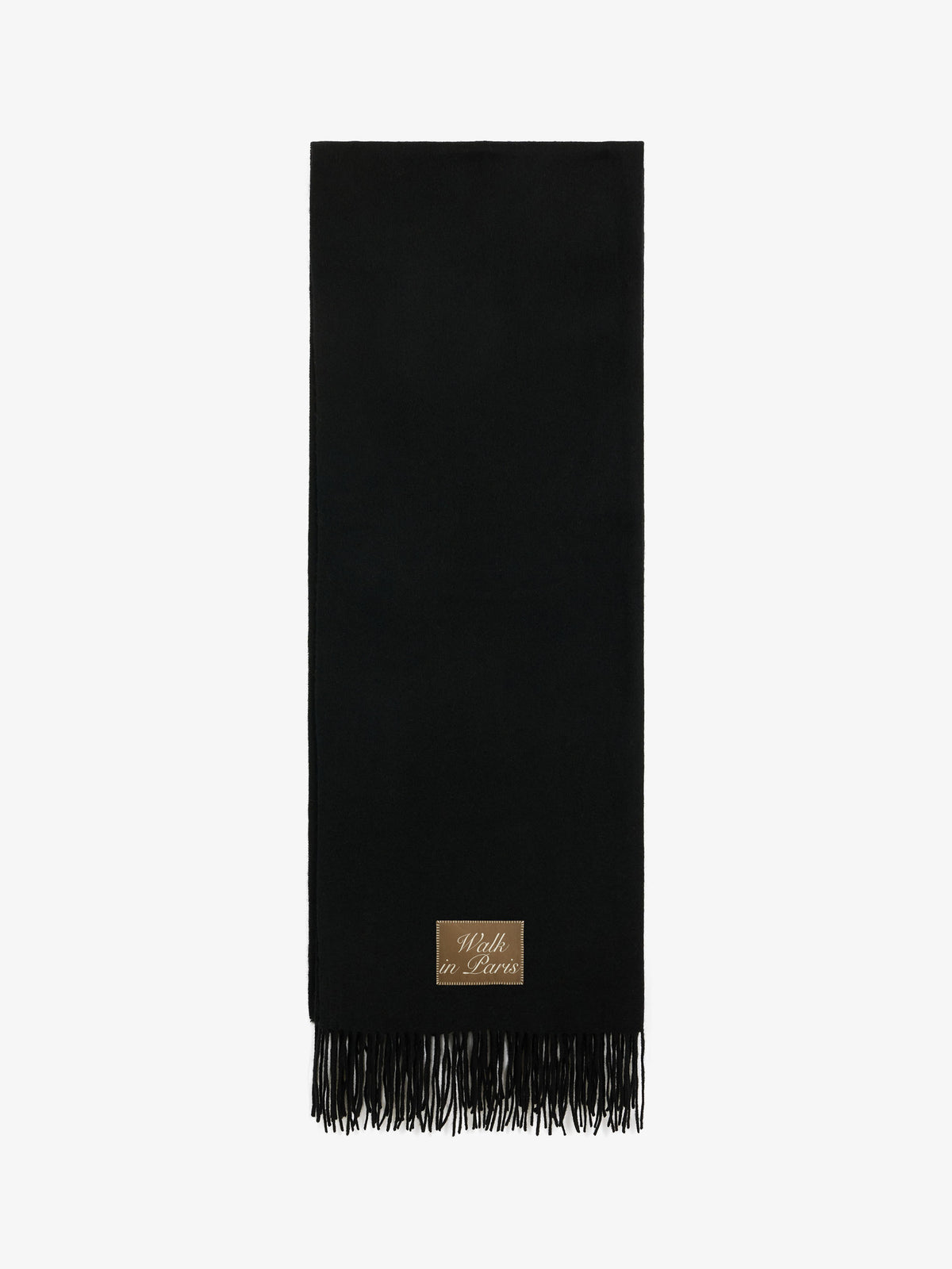 L'écharpe en laine noire