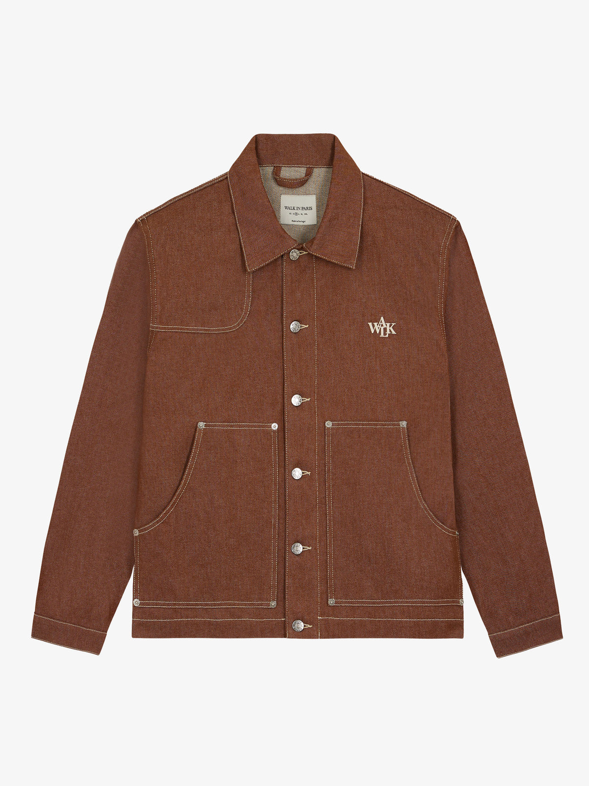 La veste de menuisier en denim marron