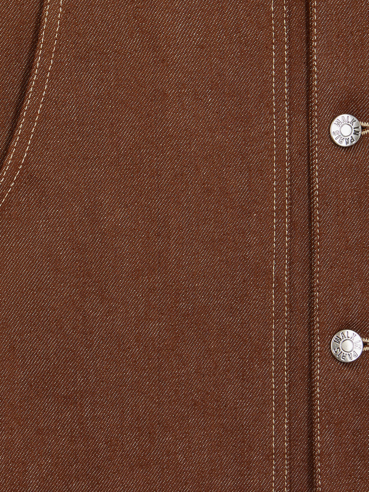 La veste de menuisier en denim marron