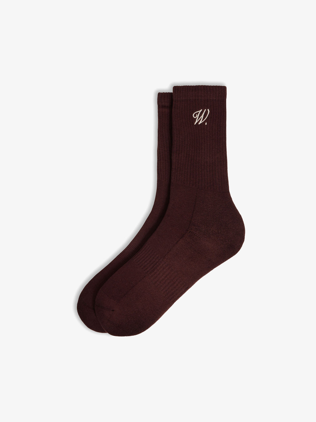 Les chaussettes signature marron