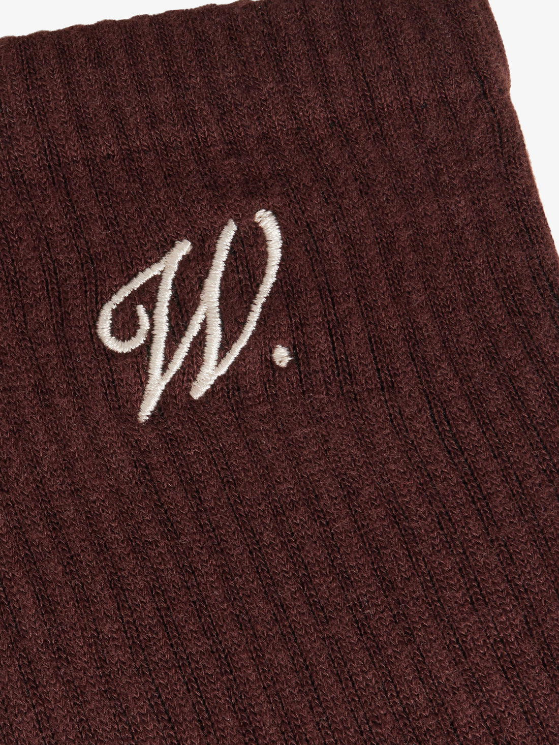 Les chaussettes signature marron