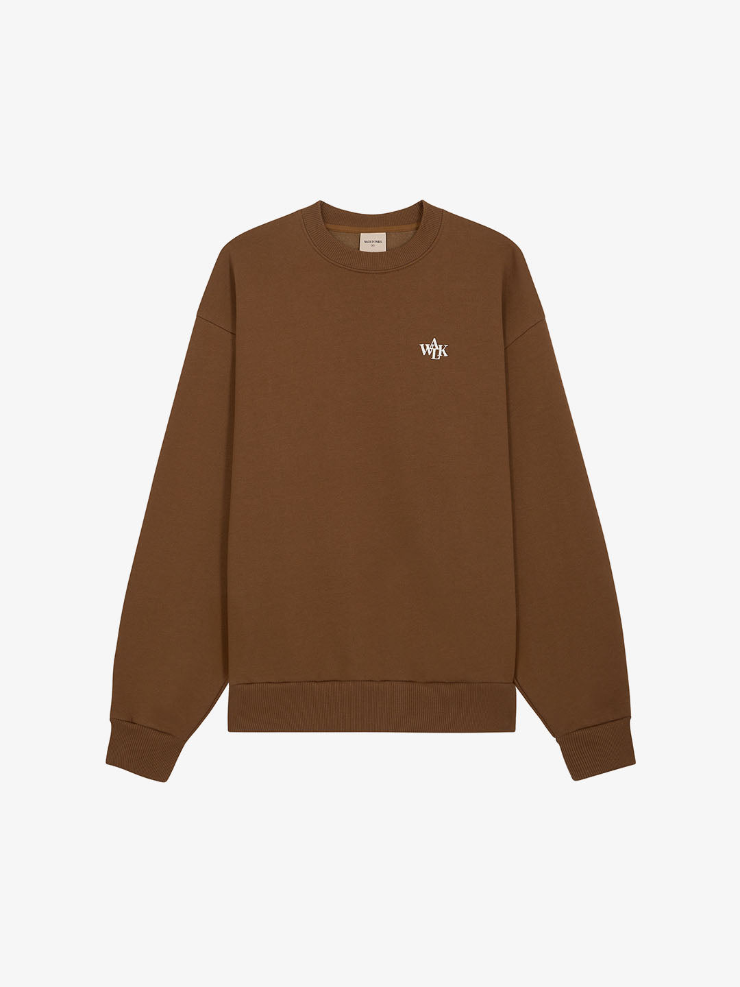 Le sweatshirt molletonné marron