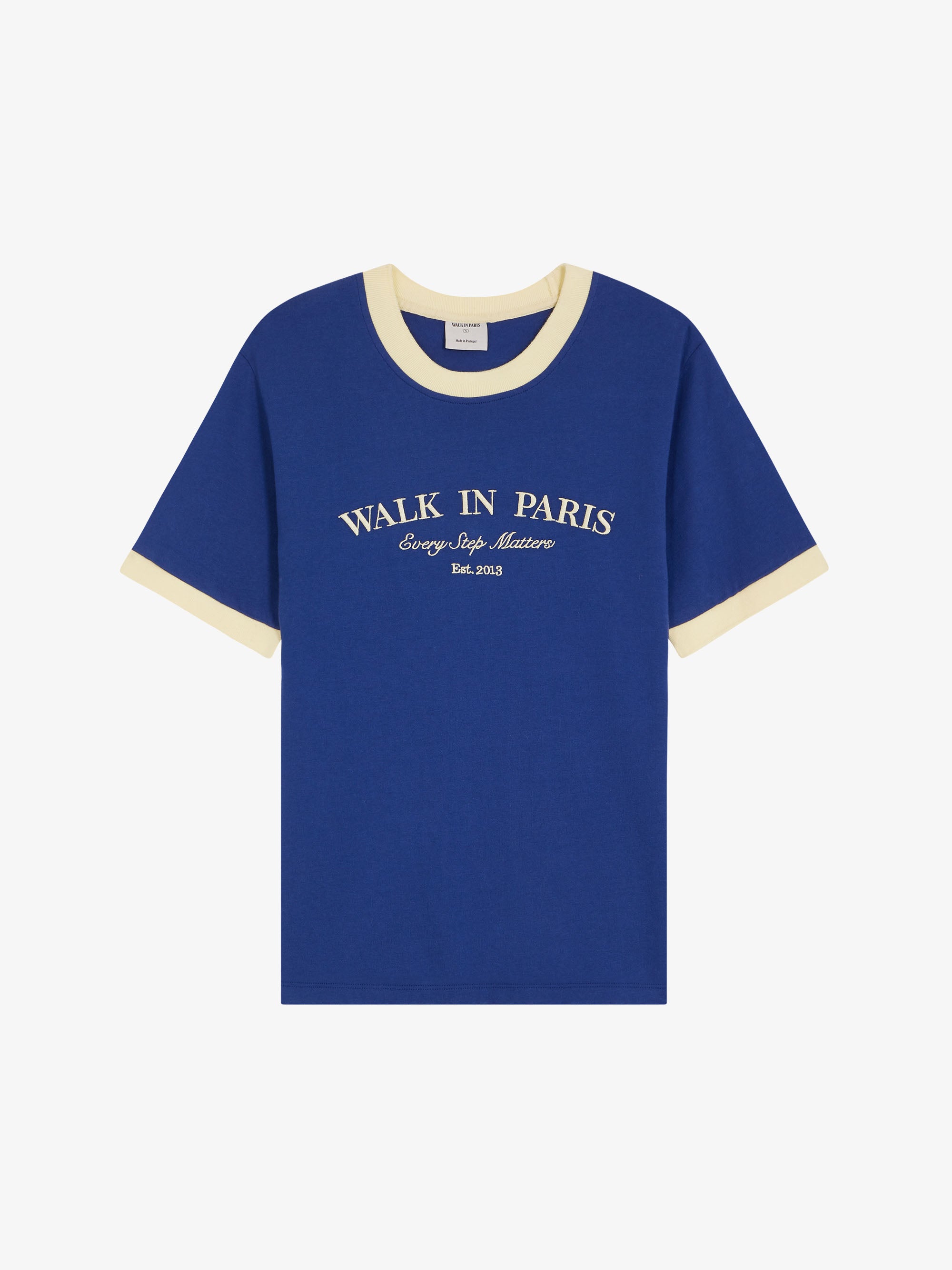 The blue Every Step Matters t-shirt  1