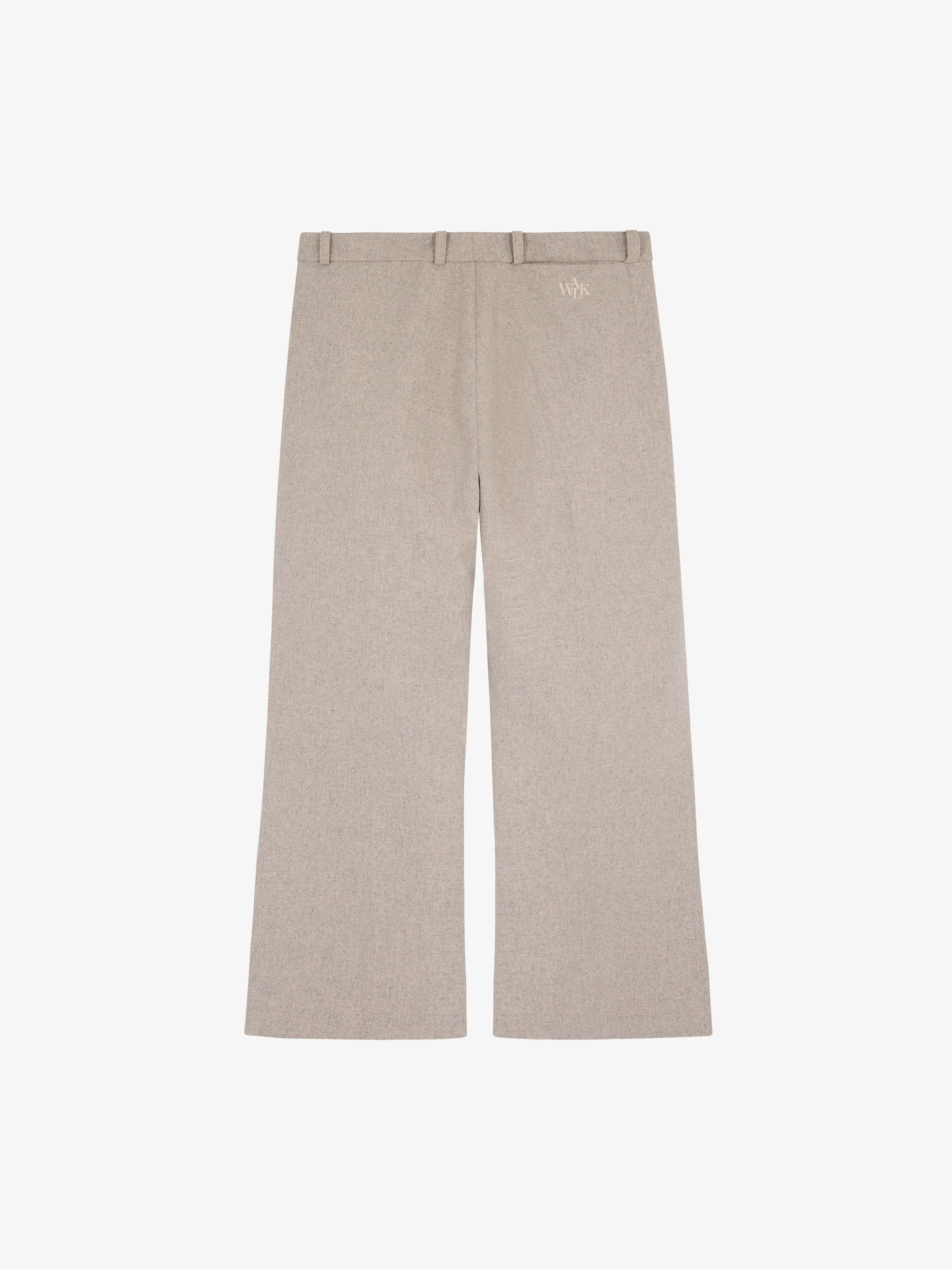 The beige flared suit pants 2