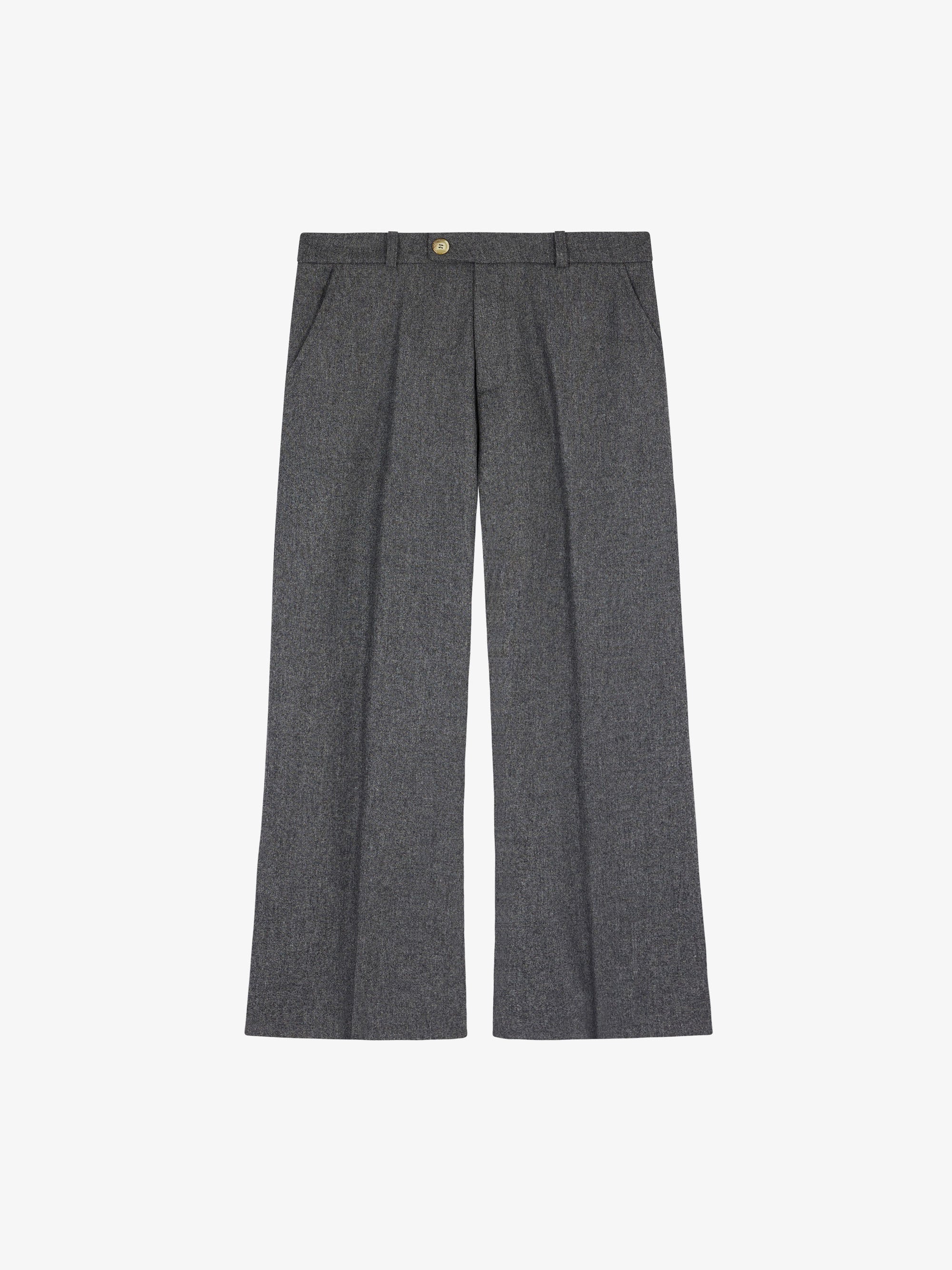 The gray flared suit pants 1