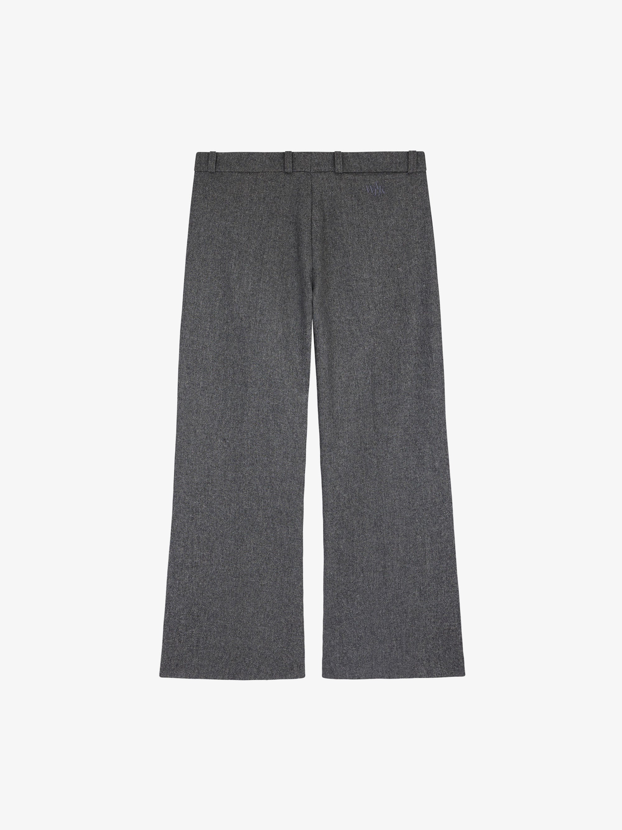 The gray flared suit pants 2