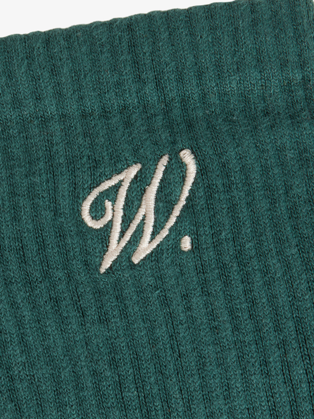 Les chaussettes signature vertes