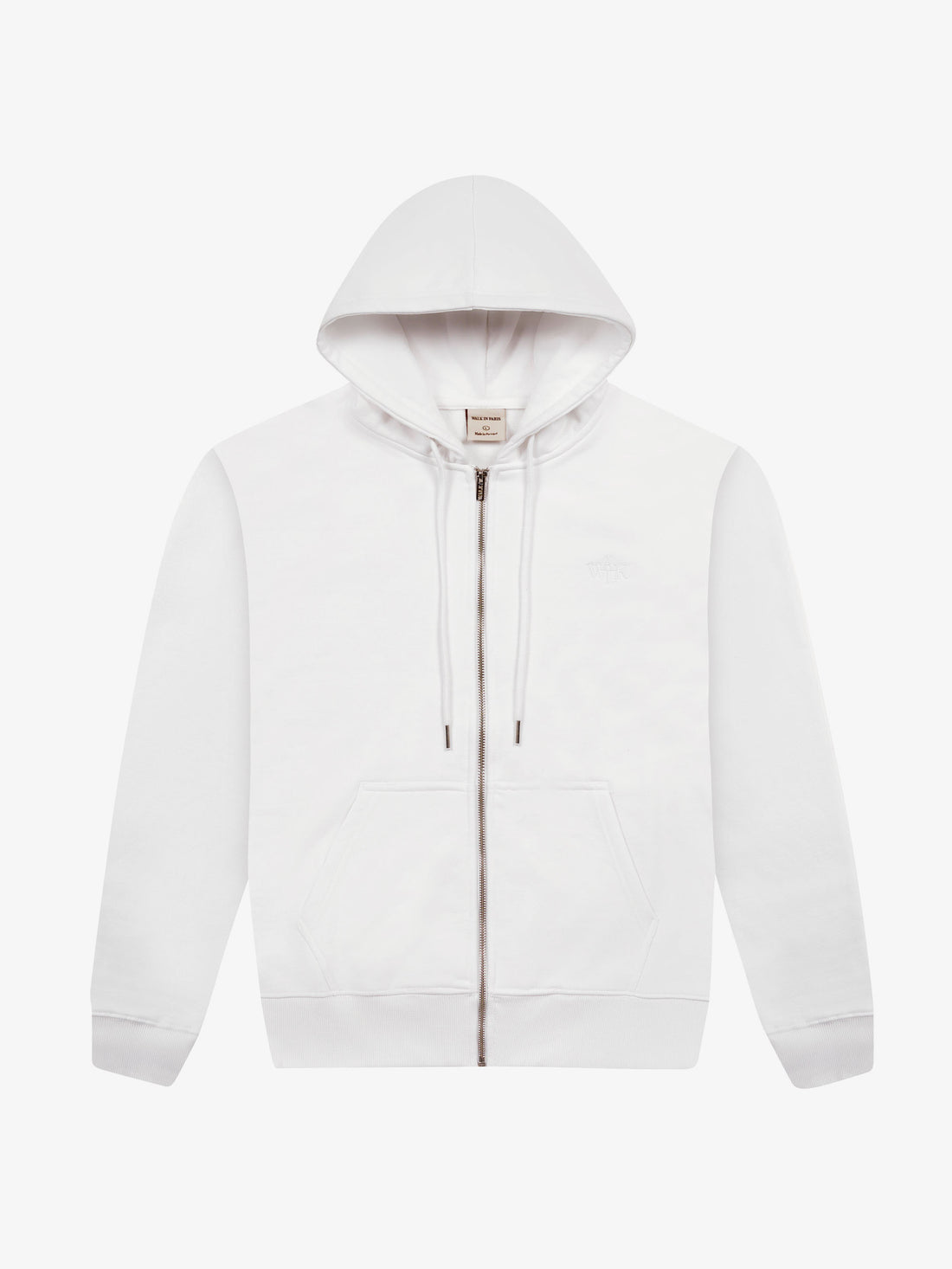Le hoodie zippé blanc