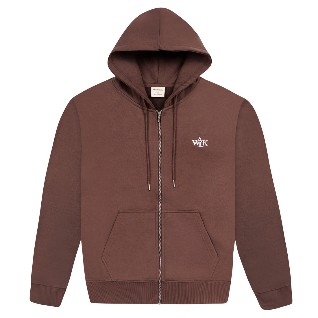 Le hoodie zippé marron