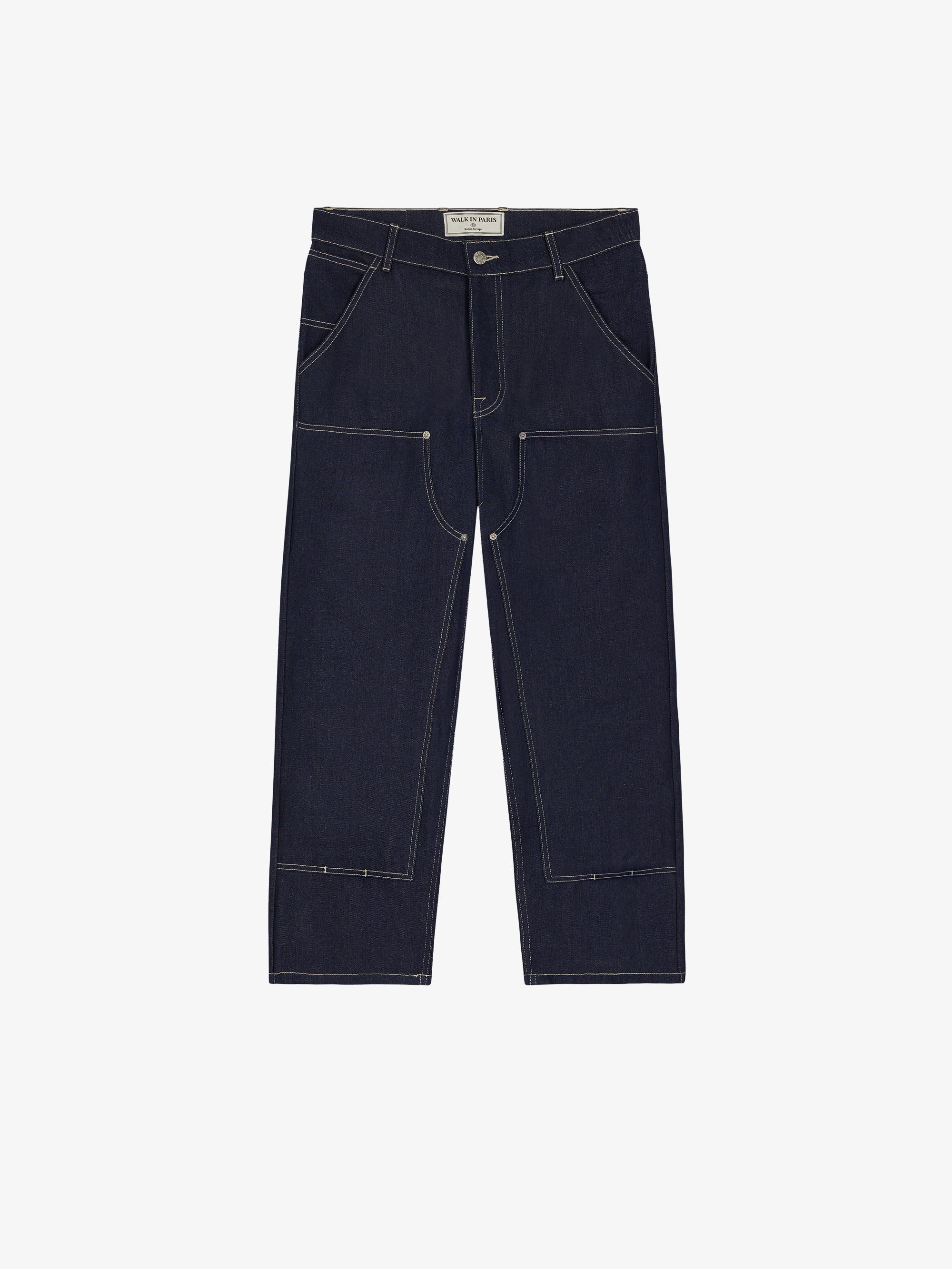 Raw denim carpenter pants 1