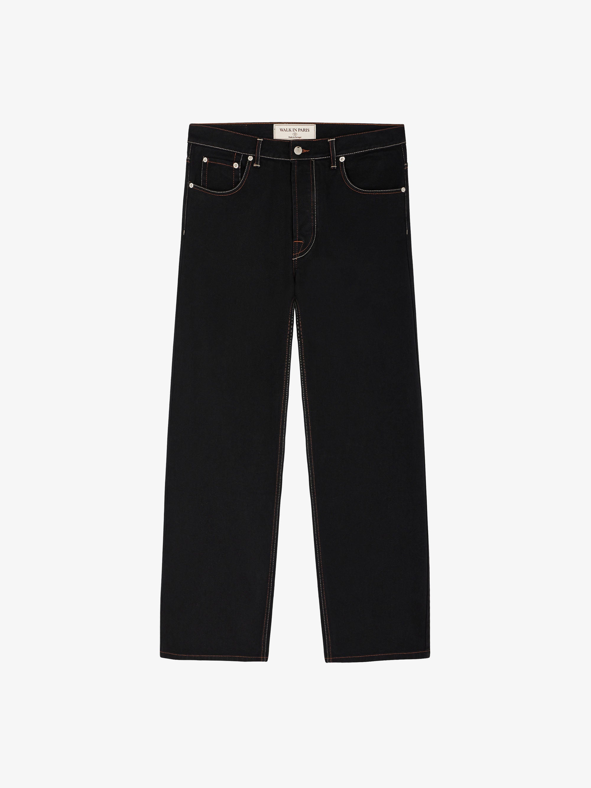 Le jean regular noir 1