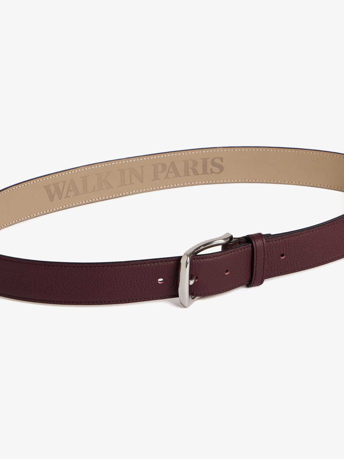 Brown leather belt