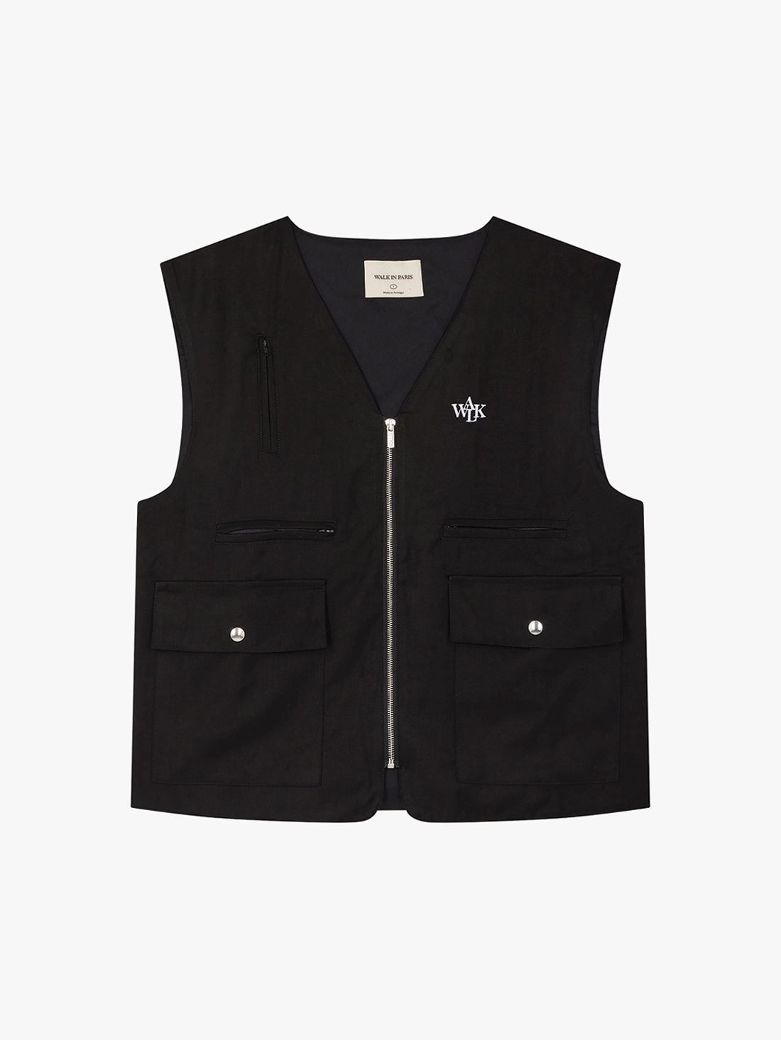 The black sleeveless jacket 1