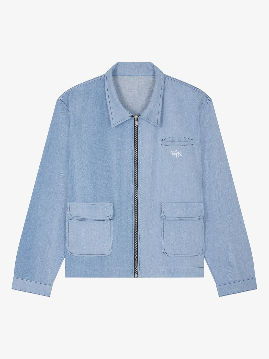 La veste zippée en jean