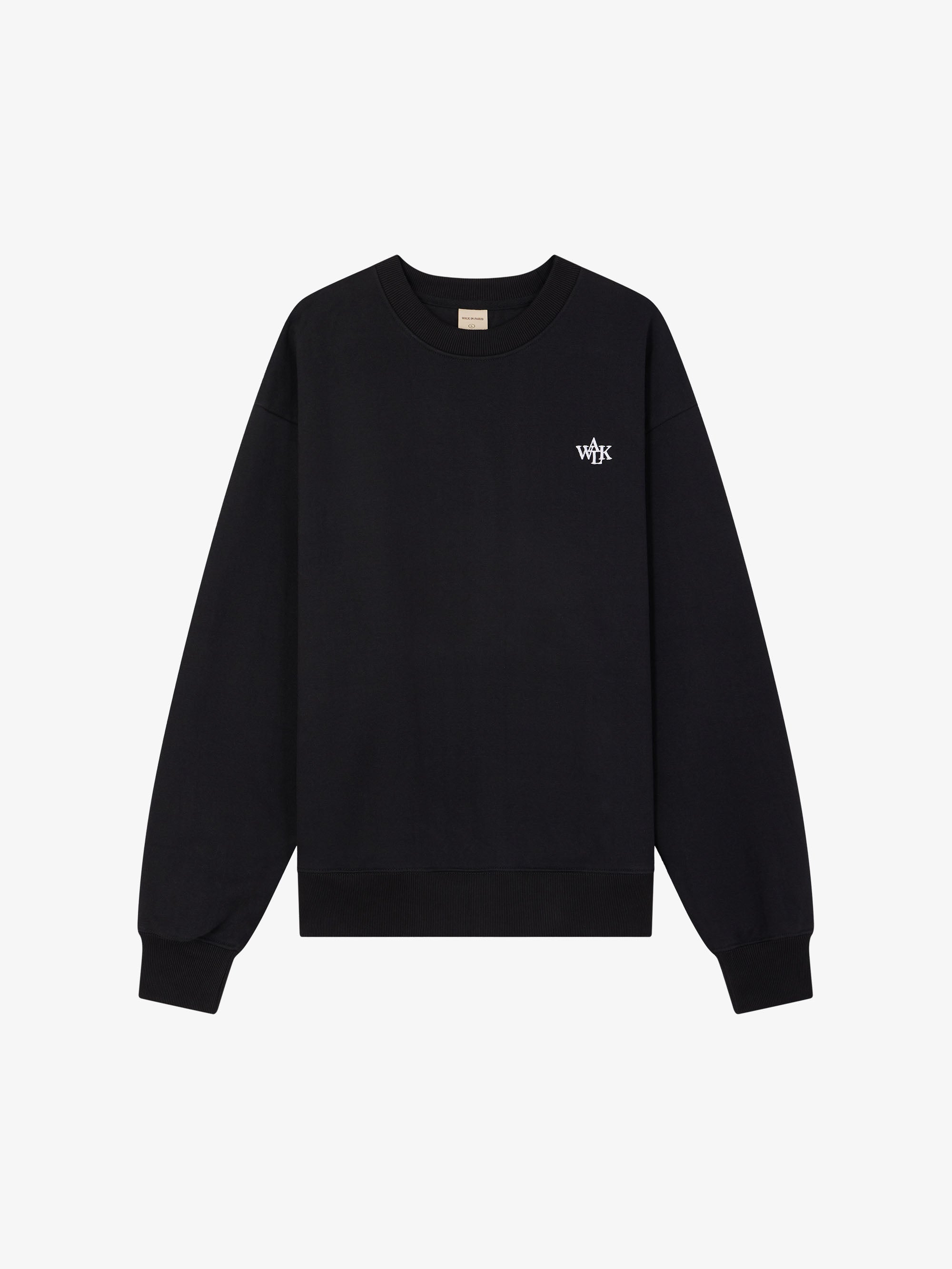 Le crewneck molletonné noir 1