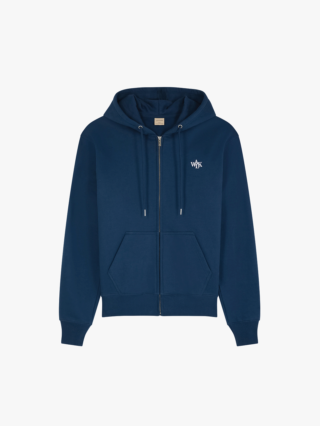 Le hoodie zippé bleu marine