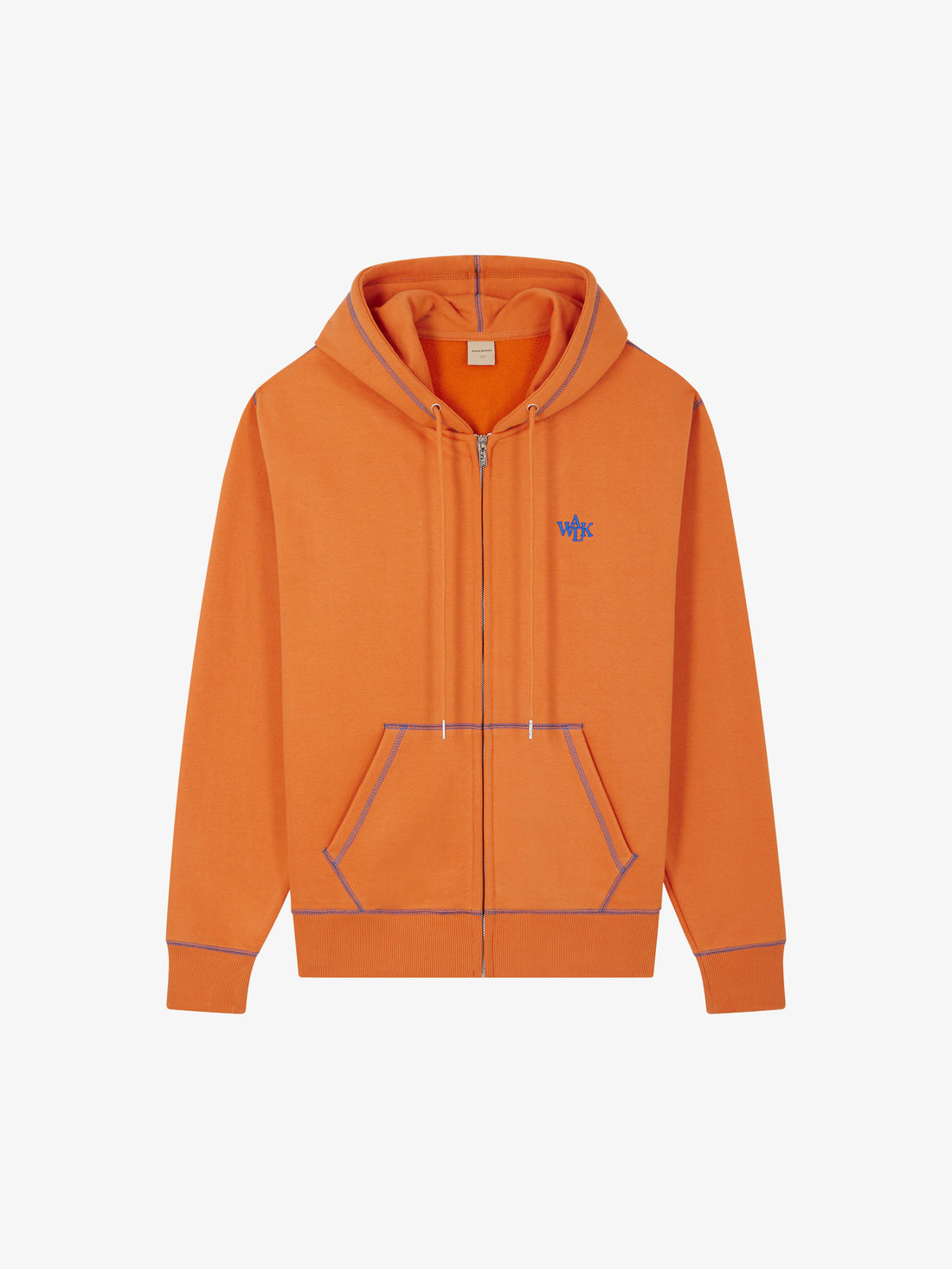 Le hoodie zippé mandarine