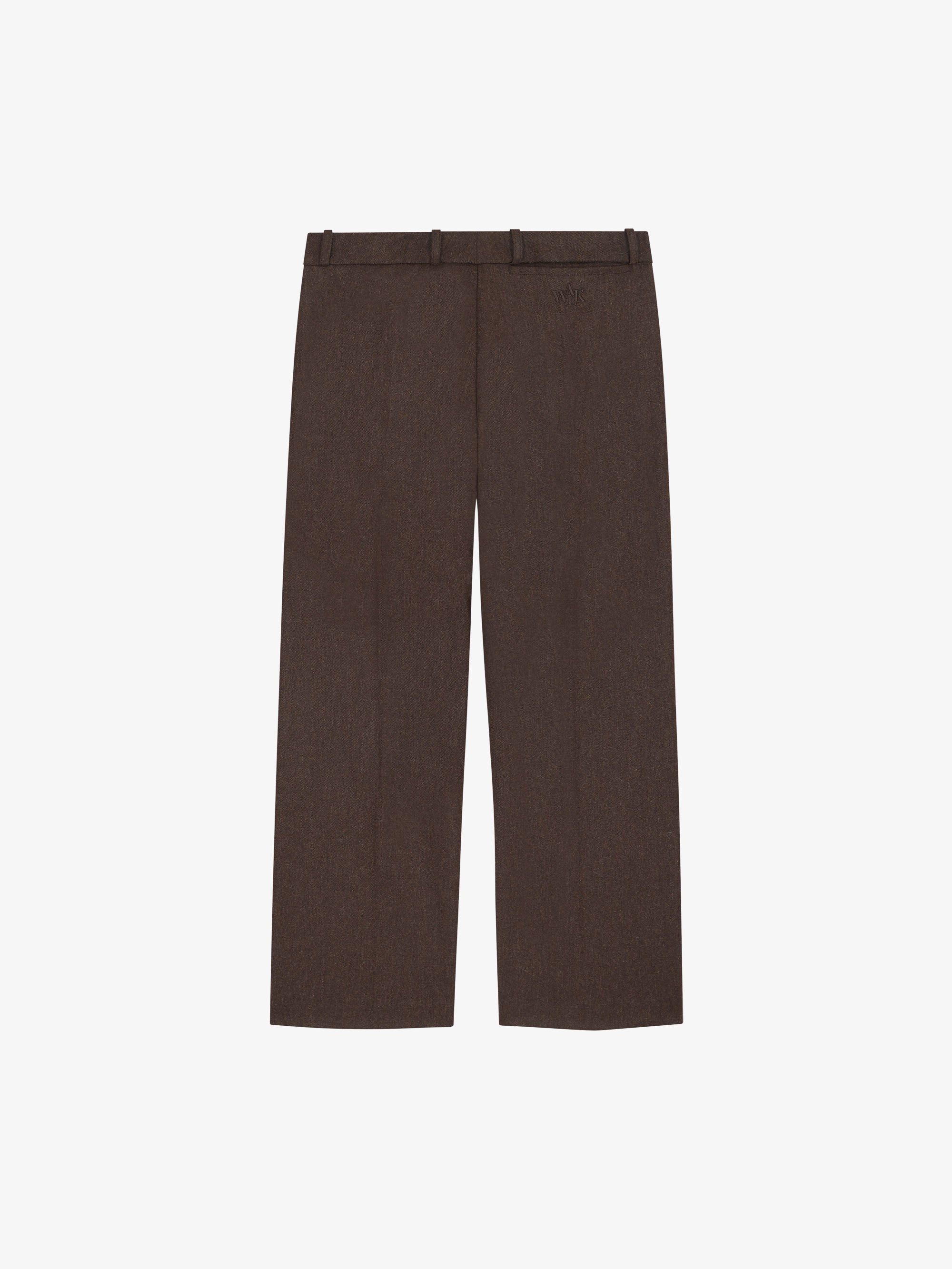 Le pantalon de costume en laine marron 2