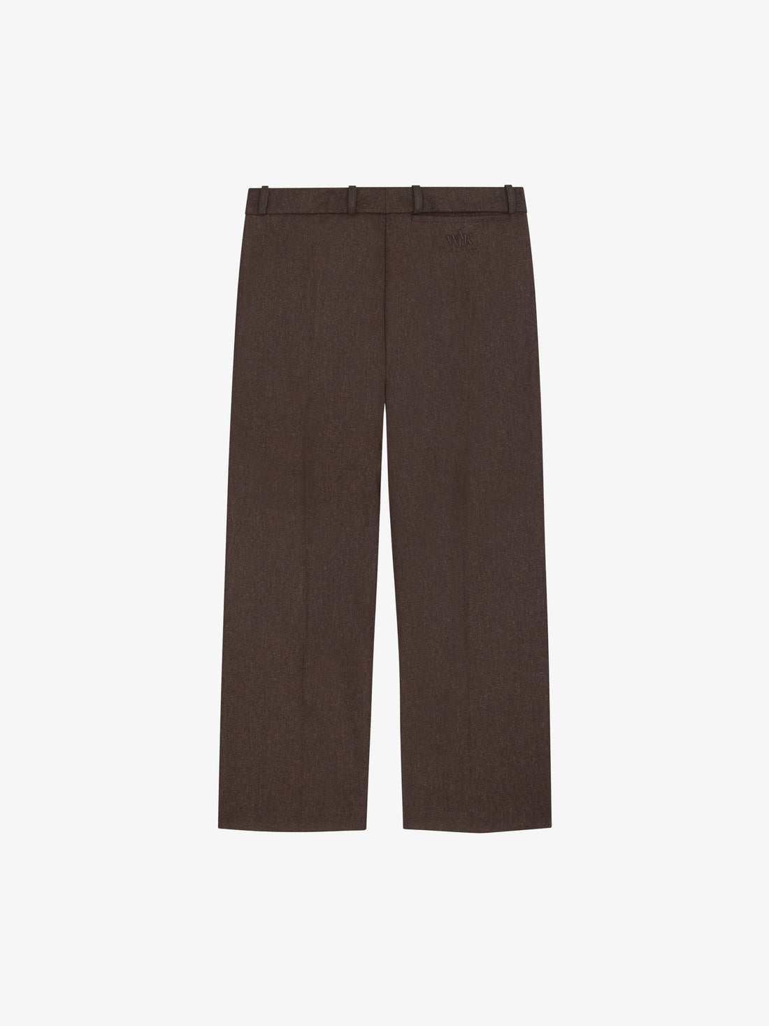 Le pantalon de costume en laine marron