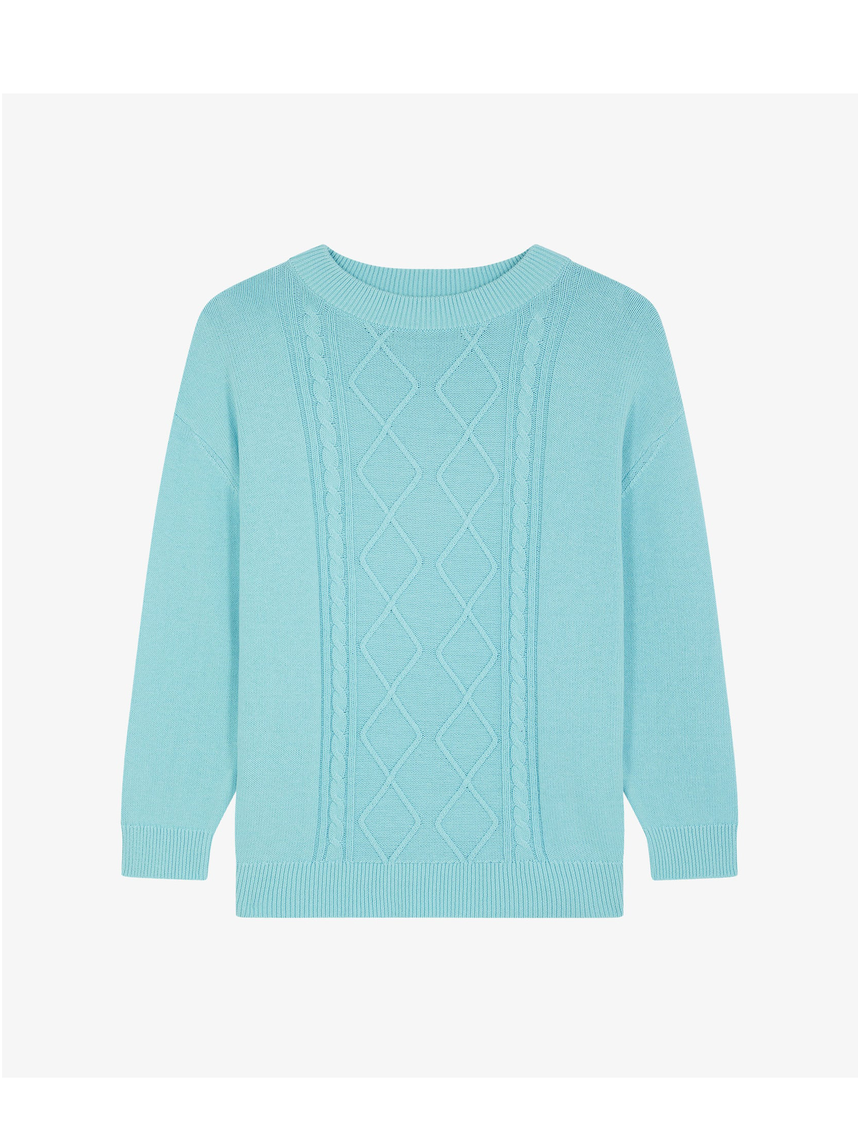 Ice blue knitted sweater 1