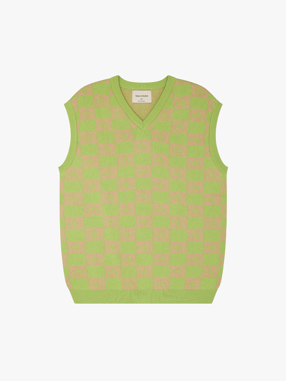 The checkered sweater vest