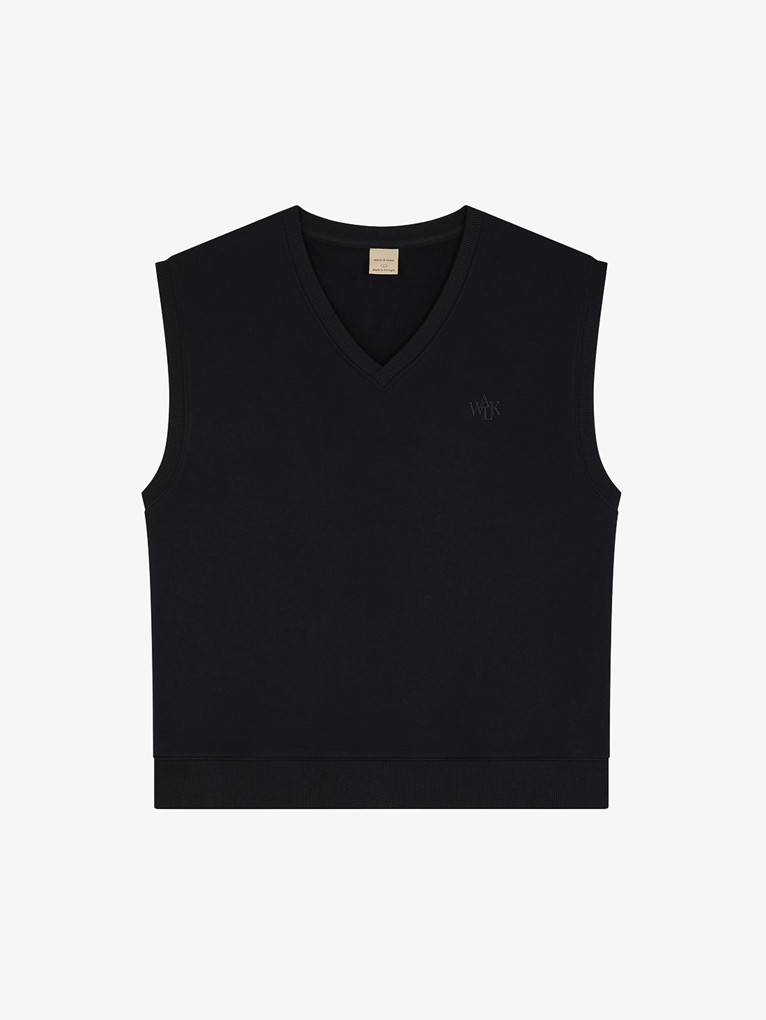 Le sweatshirt sans manches ébène 1