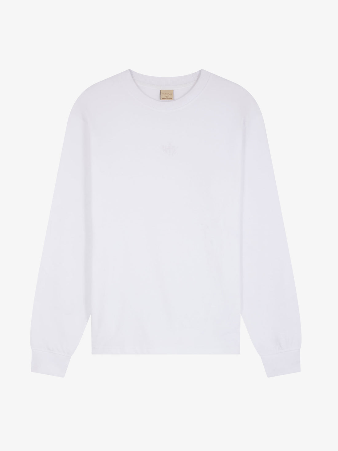 Le t-shirt manches longues signature blanc