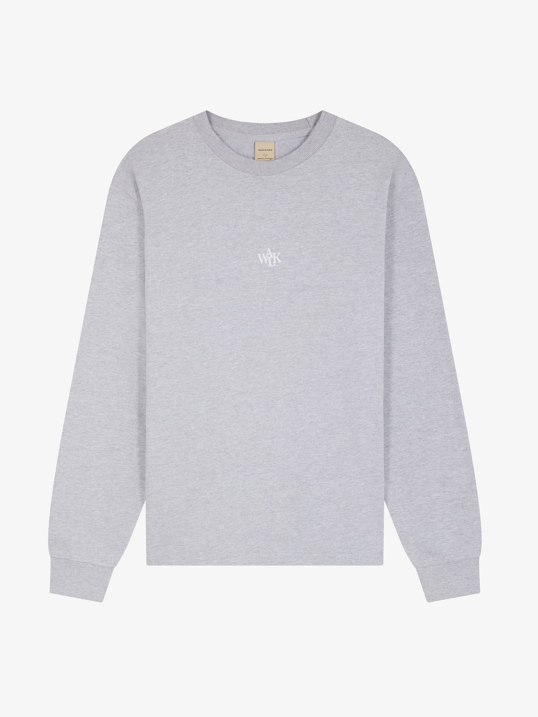 Le t-shirt manches longues signature gris