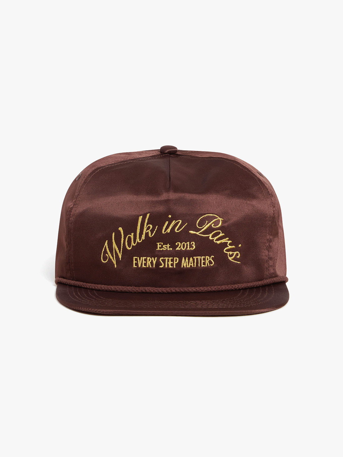 Brown nylon trucker cap 1