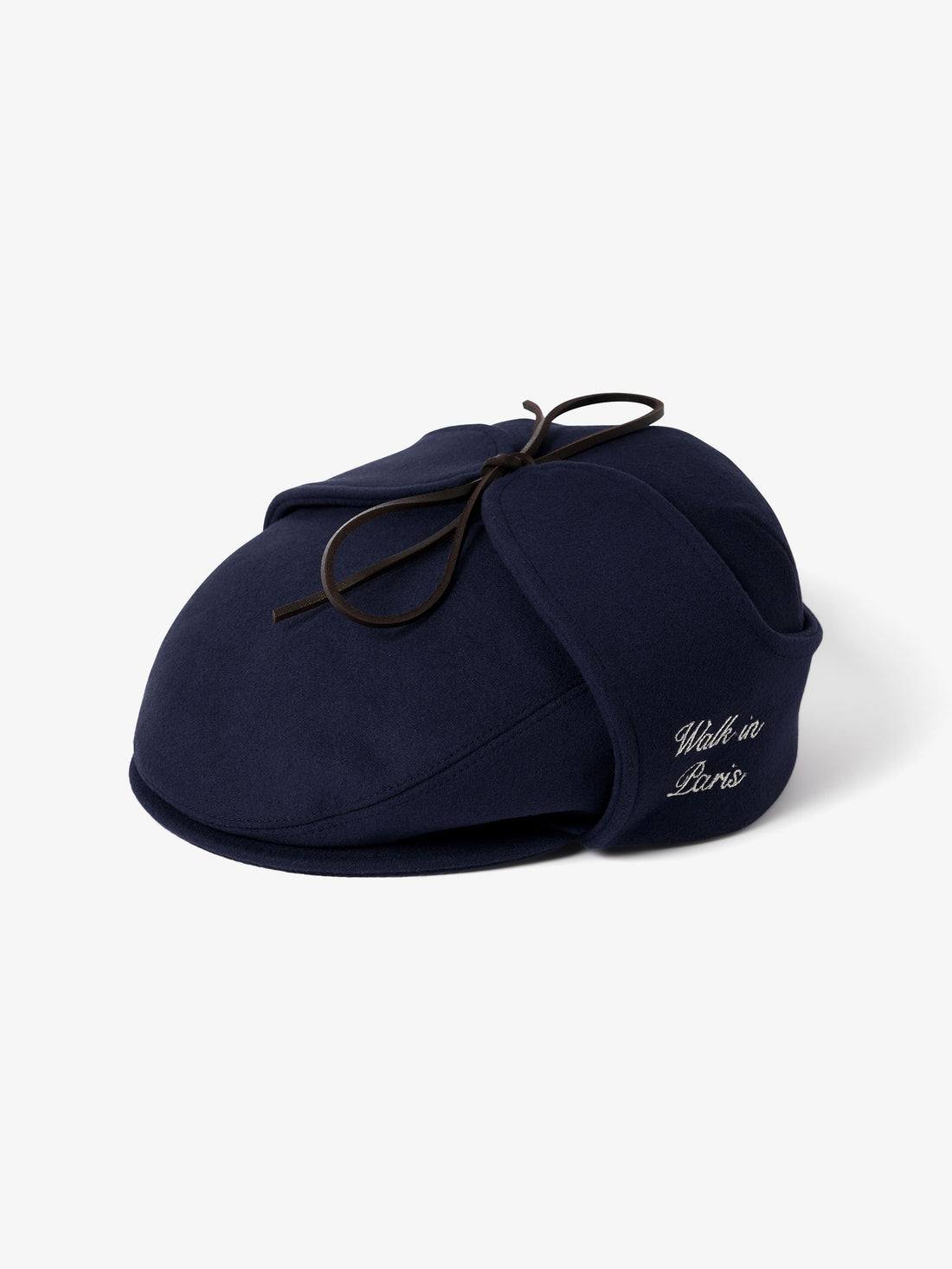 Le béret Sherlock en laine bleu marine