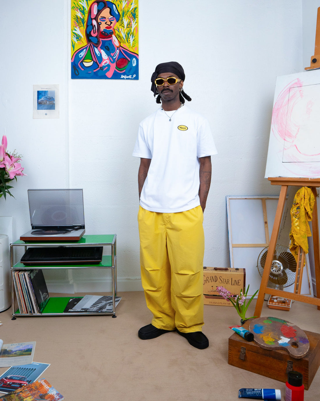 The yellow parachute pants