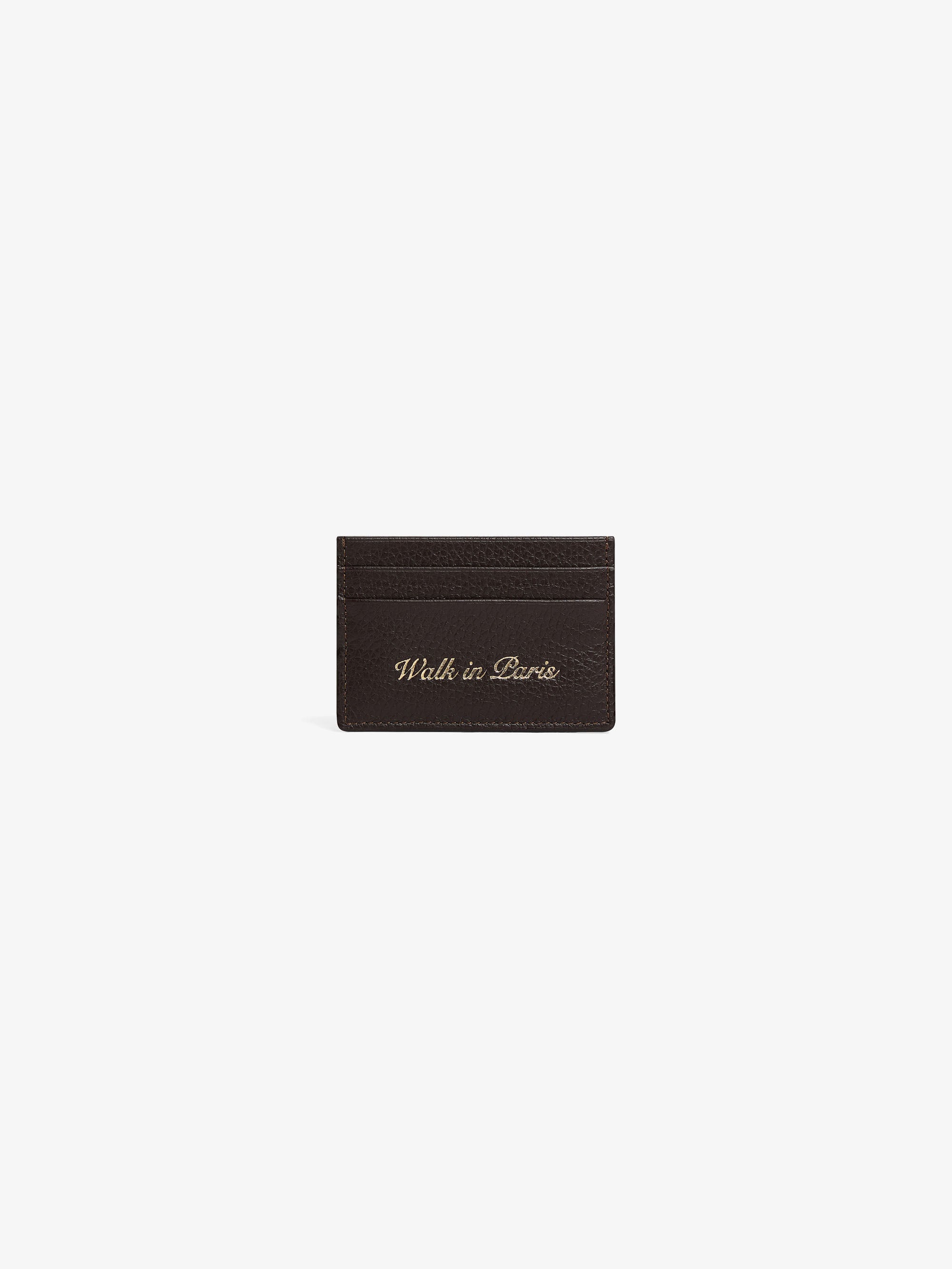 The brown card holder 1