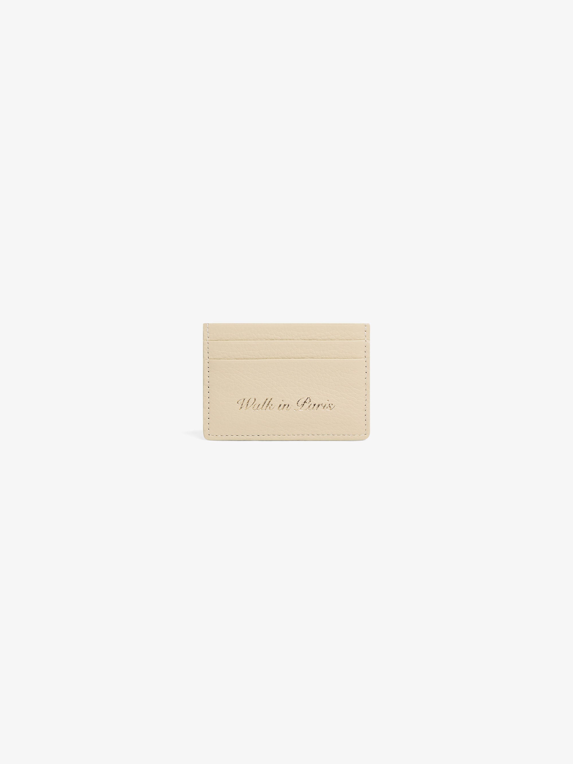 The beige card holder 1