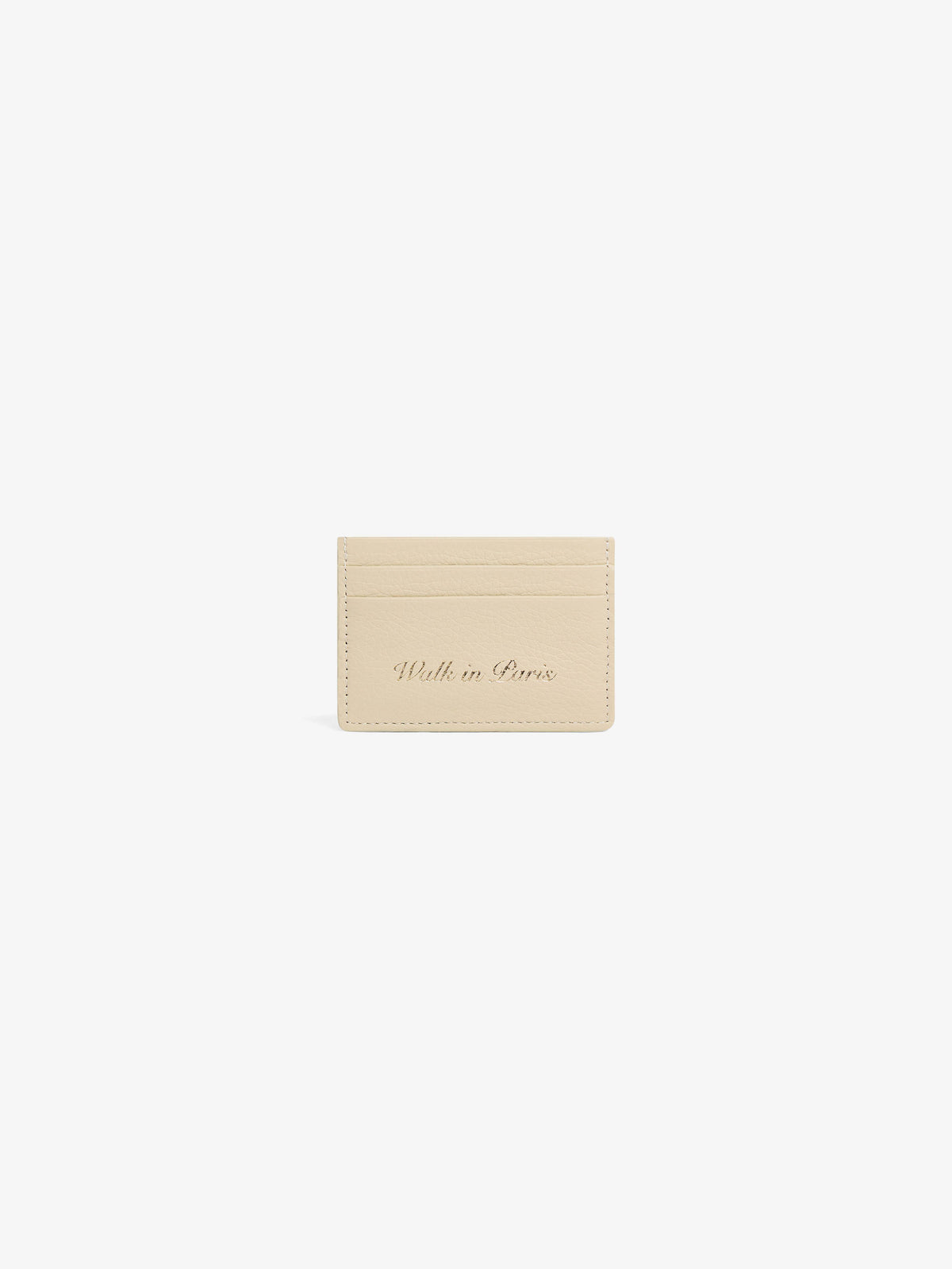The beige card holder
