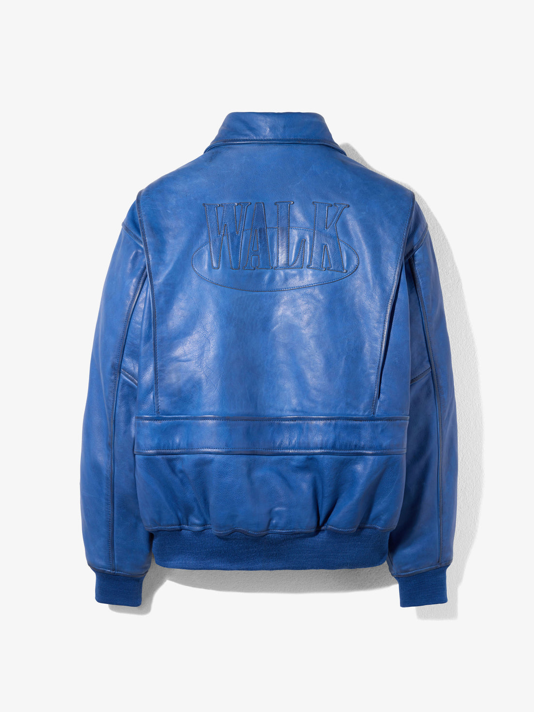 Walk in Paris X Schott NYC ® Blue flight jacket