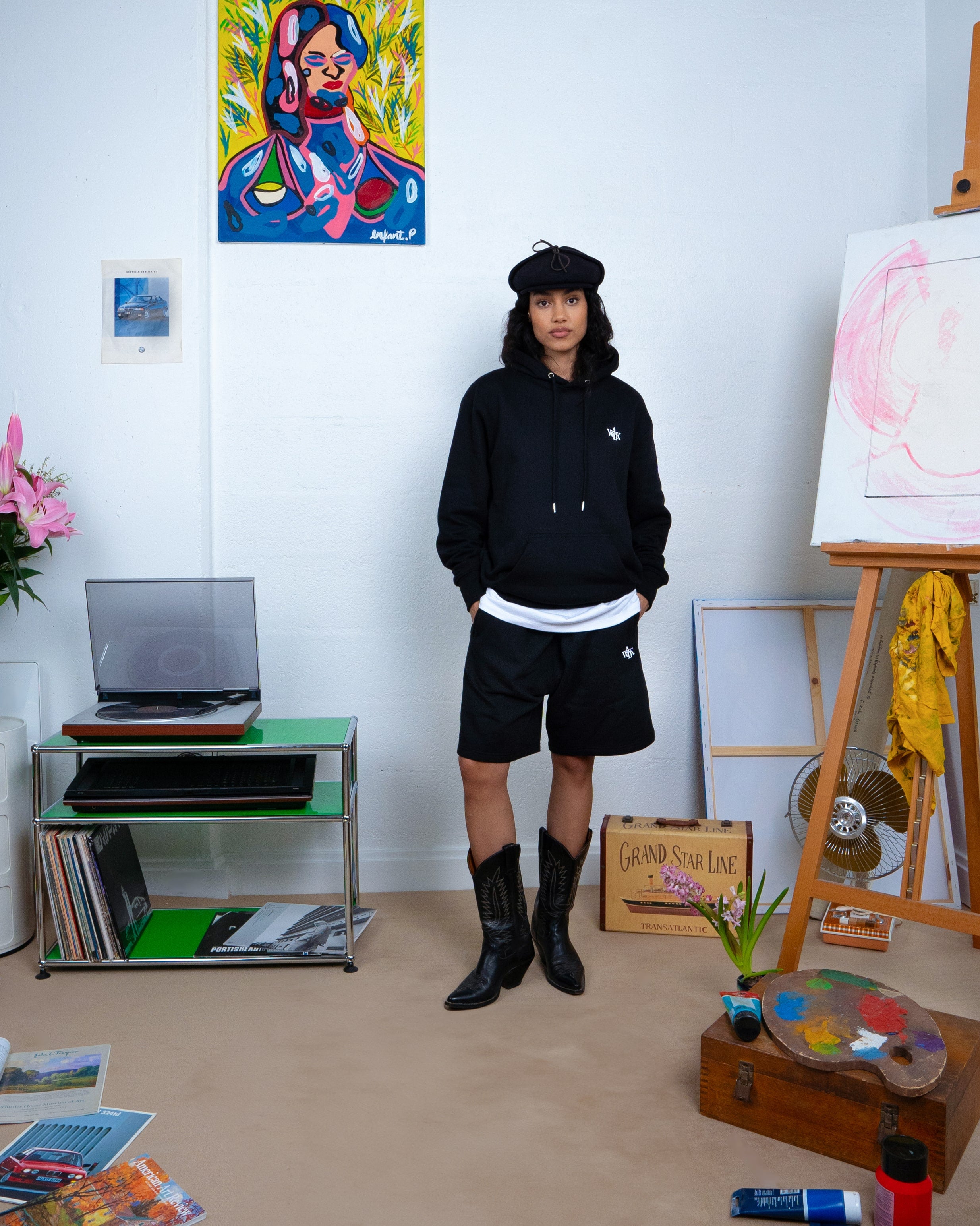 Le short molletonné noir 2