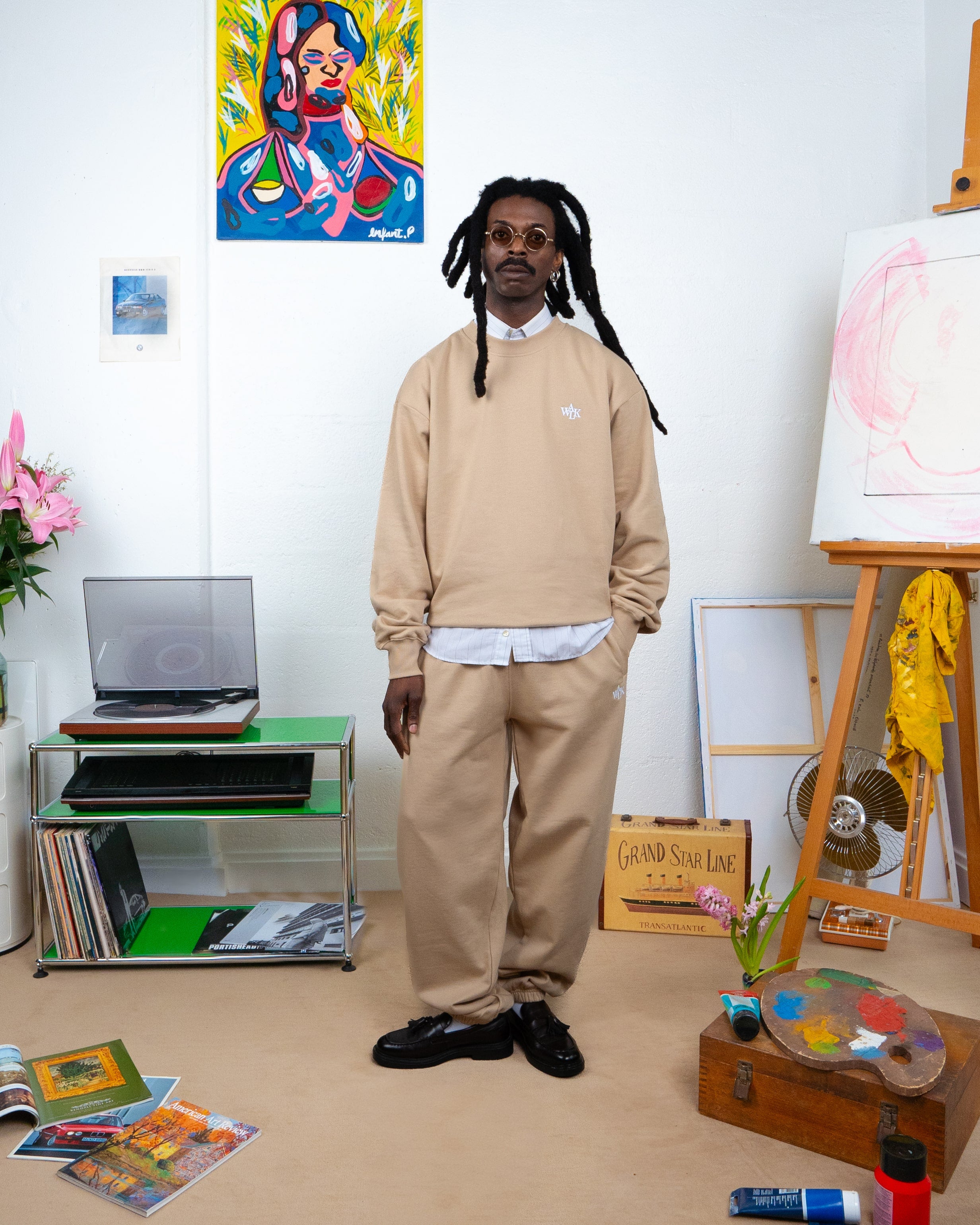 The clay fleece jogging pants 1