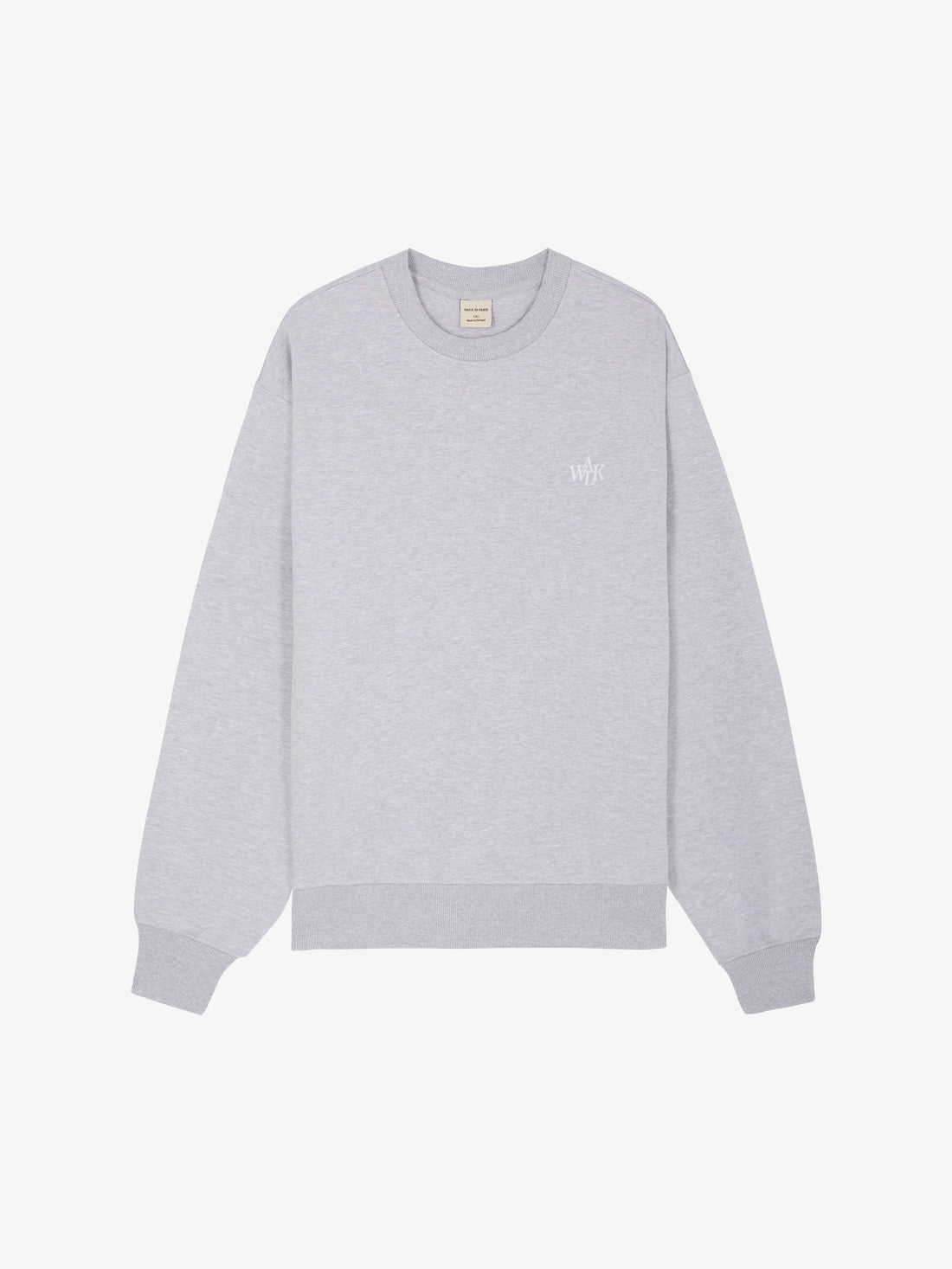 Le sweat-shirt molletonné gris