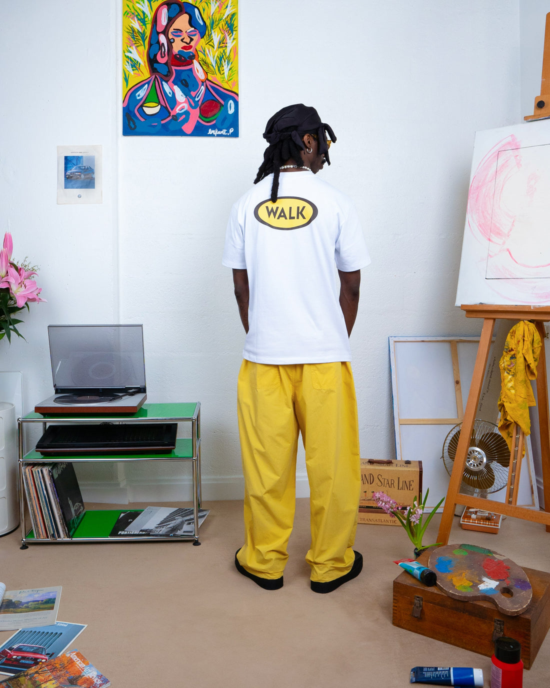 The yellow parachute pants