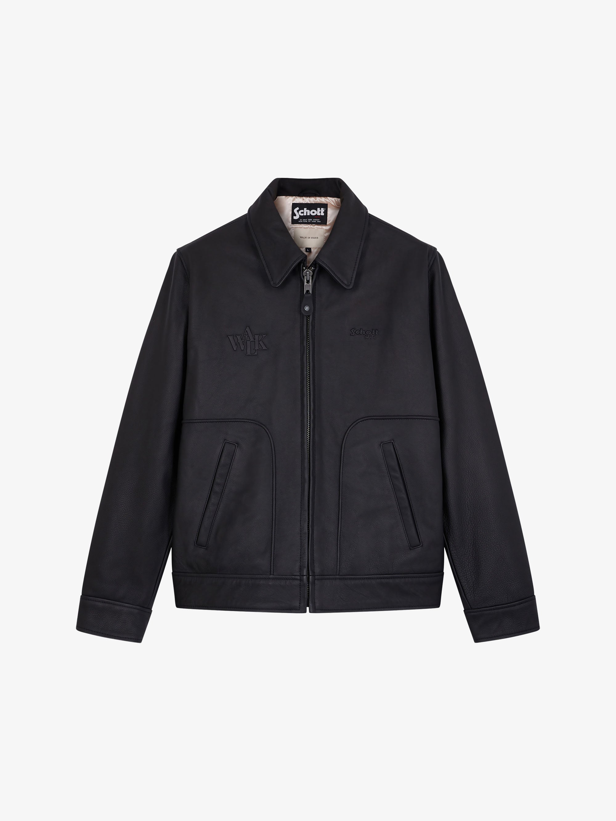 Walk in Paris x Schott NYC - The black leather jacket 1