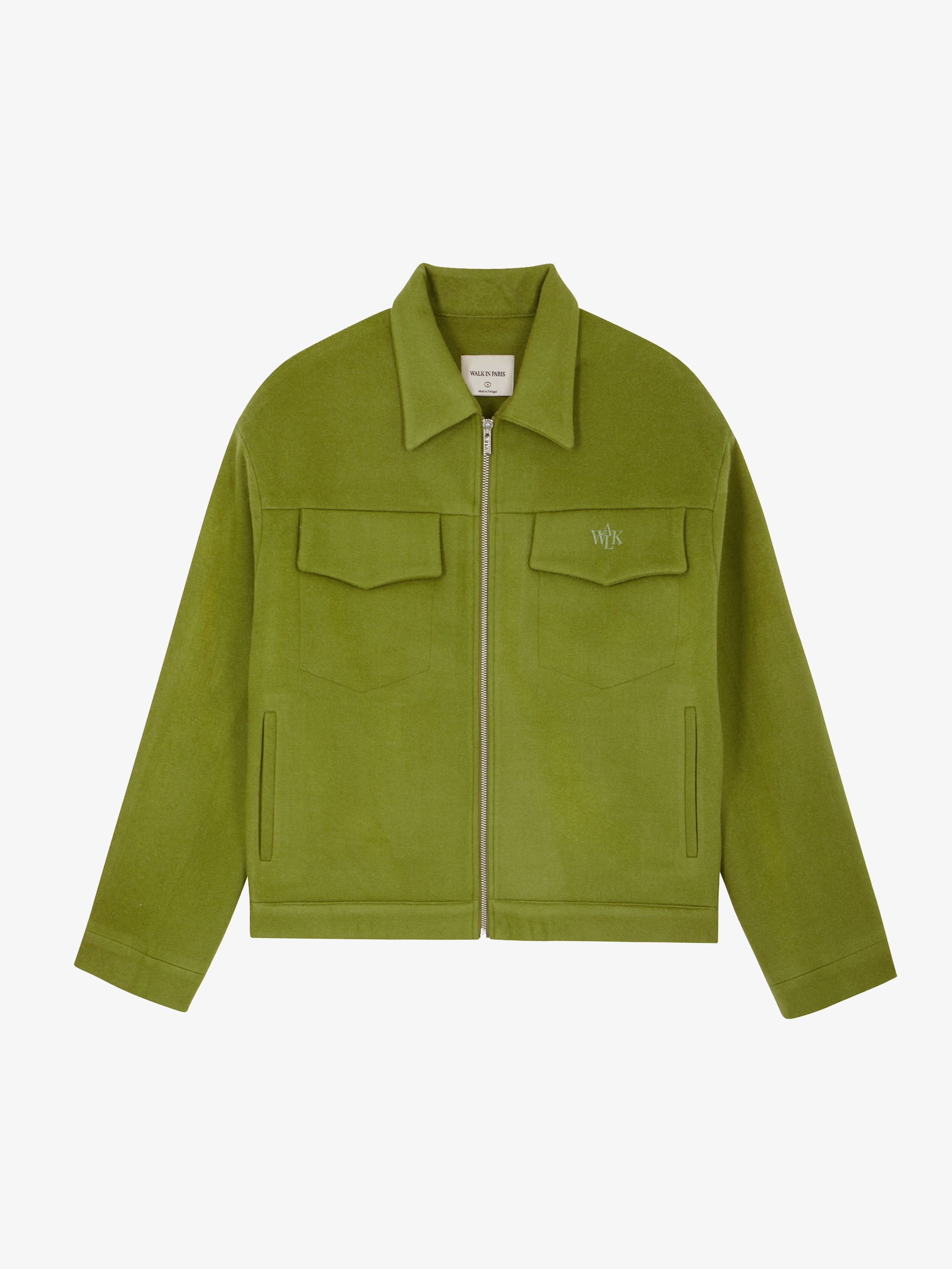 La veste vert émeraude en laine 1