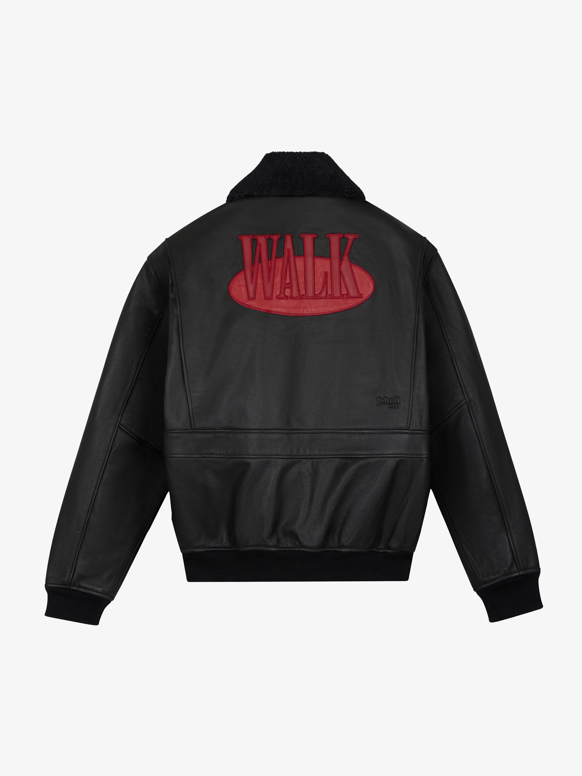 Walk in Paris x Schott NYC ® - Onyx flight jacket 2