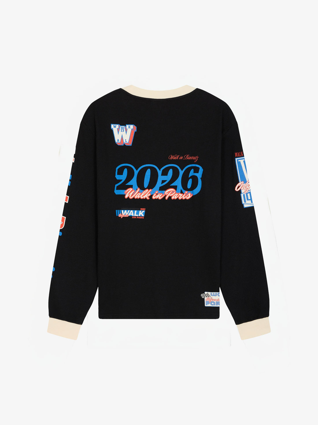 Le t-shirt manches longues "Walk in Biarritz" Motor Racing noir
