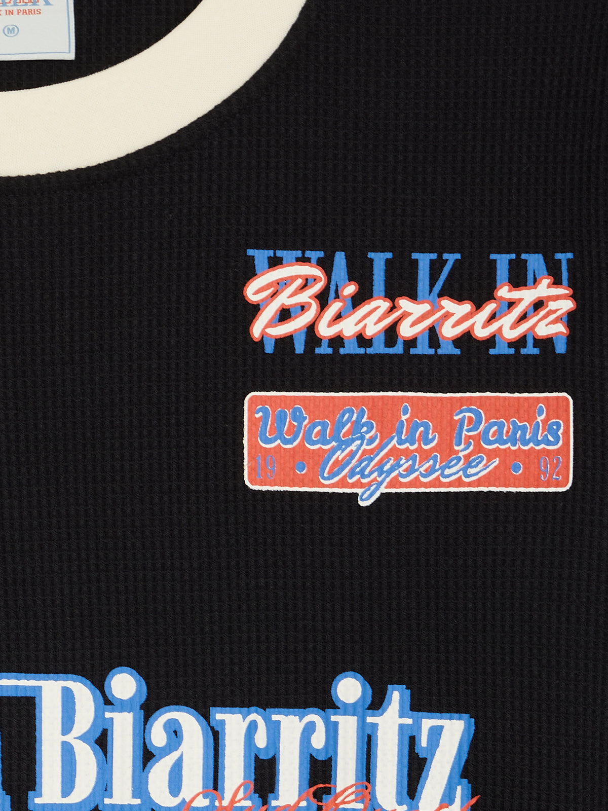 The "Walk in Biarritz" Motor Racing black long-sleeved t-shirt