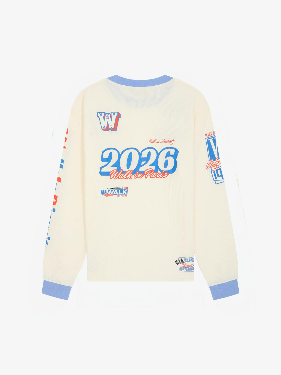 Long-sleeved "Walk in Biarritz" Motor Racing sand T-shirt