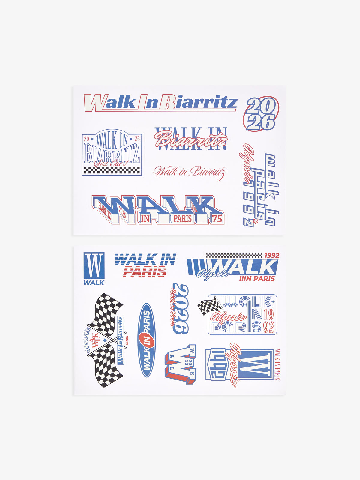 "Walk in Biarritz" Motor Racing stickers